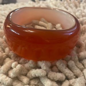 Vintage orange bangle bracelet